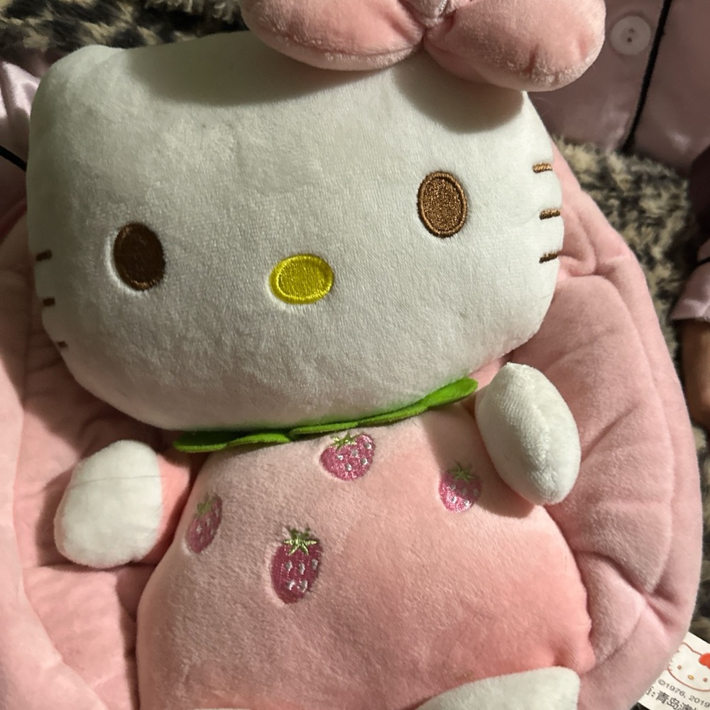 Hello Kitty Pink Plush Kids backpack